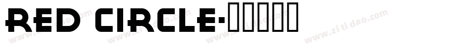 Red Circle字体转换